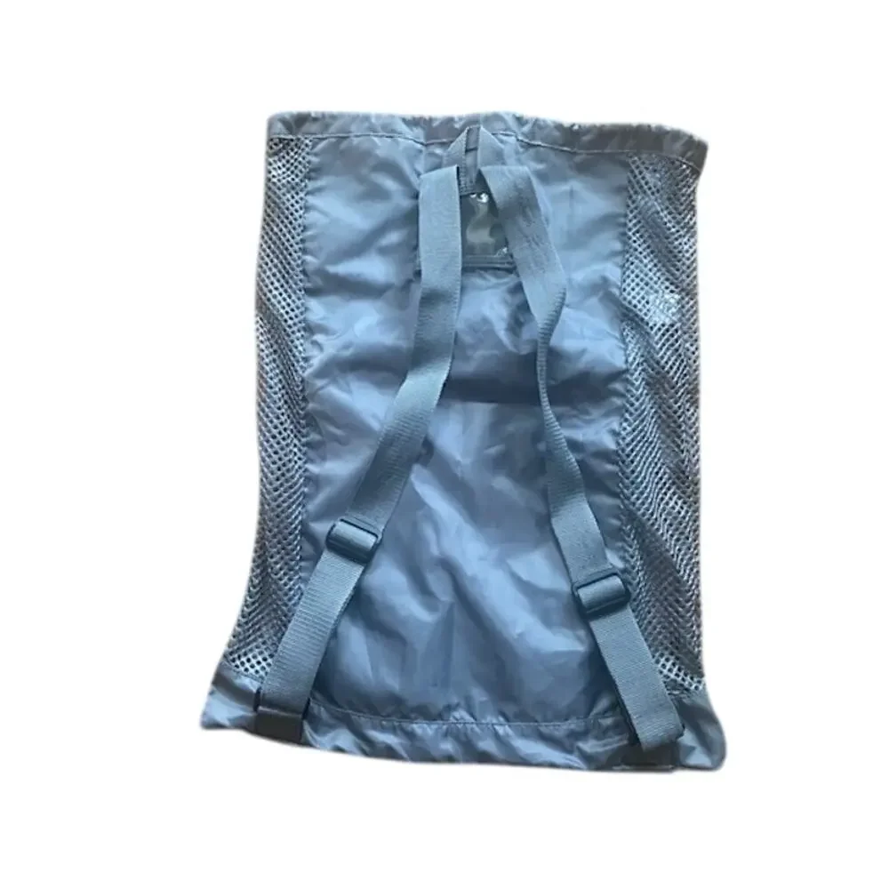 Speedo Deluxe Ventilator Mesh Swim /Equipment Bag - Gray Drawstring Backpack